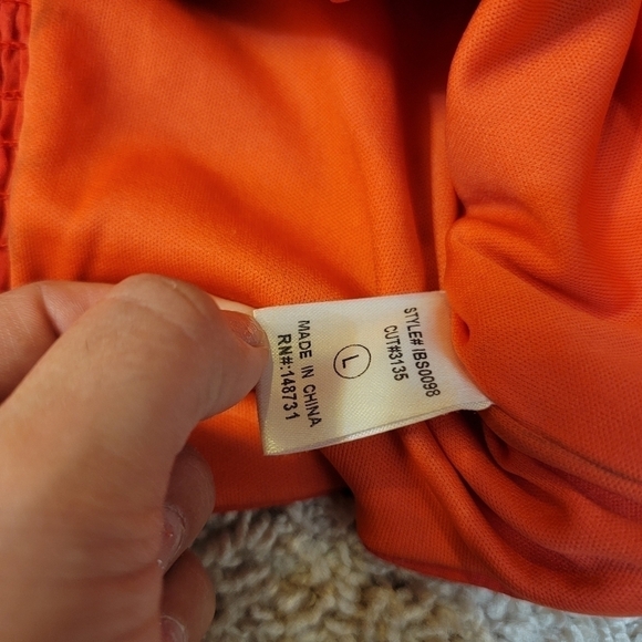 BLUE BLUSH Red Puff Off Shoulder Crop Top High Waist Lace-up Corset Shorts Set L - Picture 13 of 16